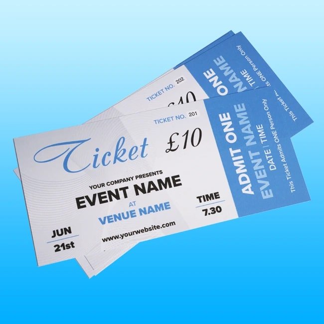 Tickets Printing Cambridge