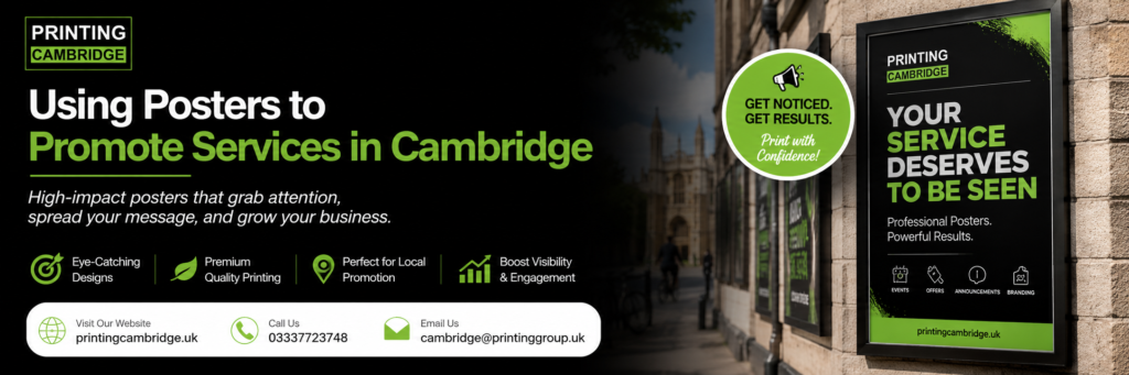 Using Posters to Promote Services in Cambridge